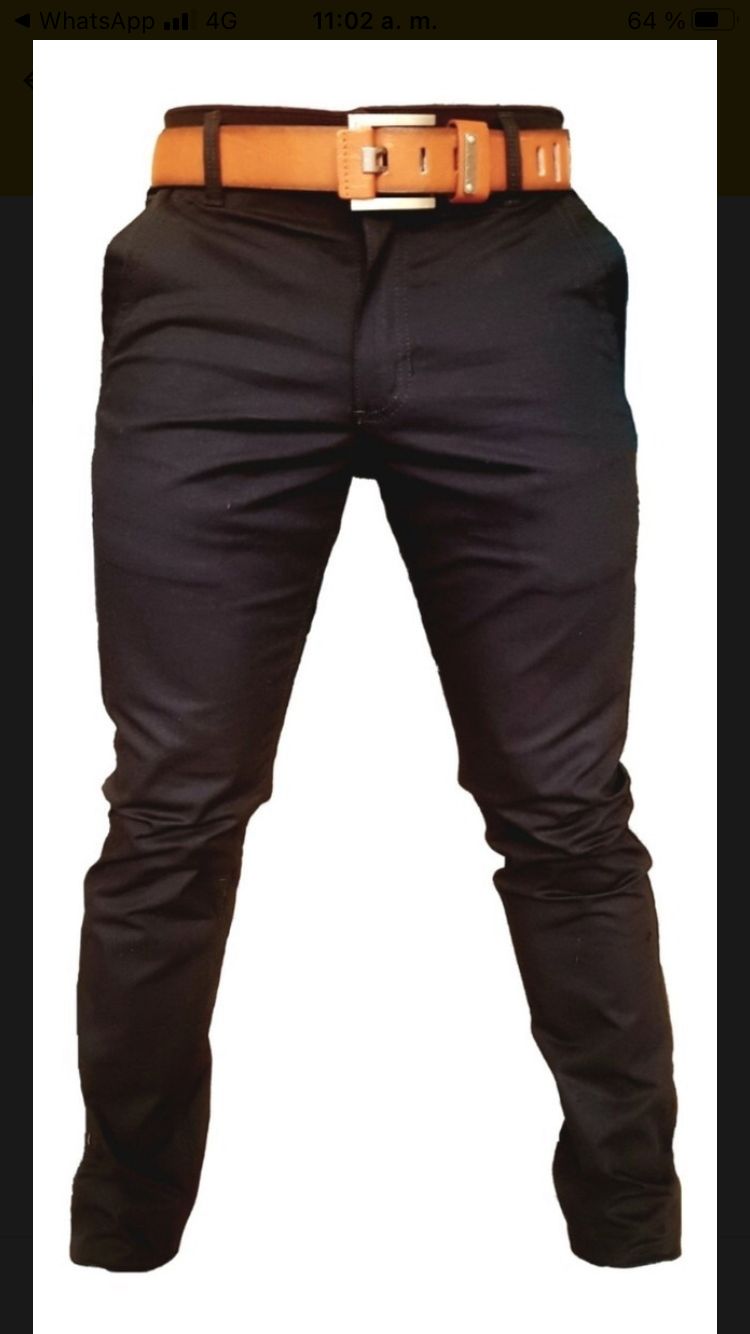 Pantalon En Drill Para Caballero H4
