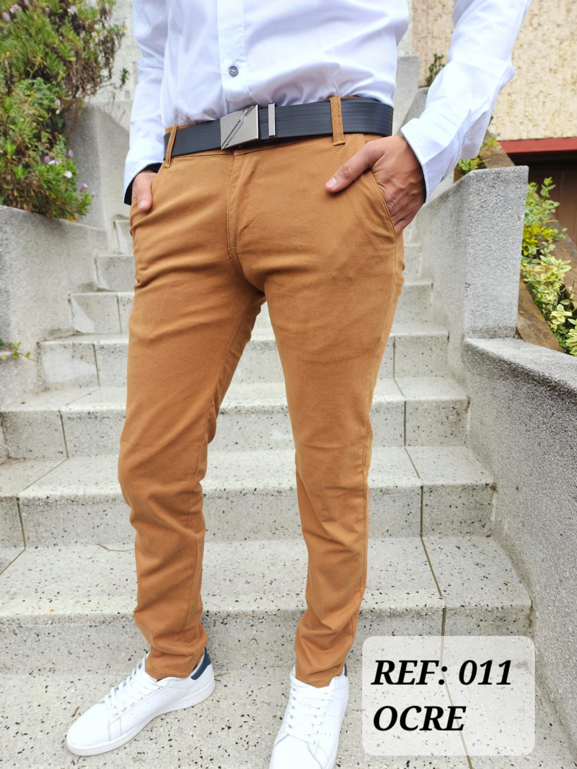 Pantalon En Drill Para Caballero H4