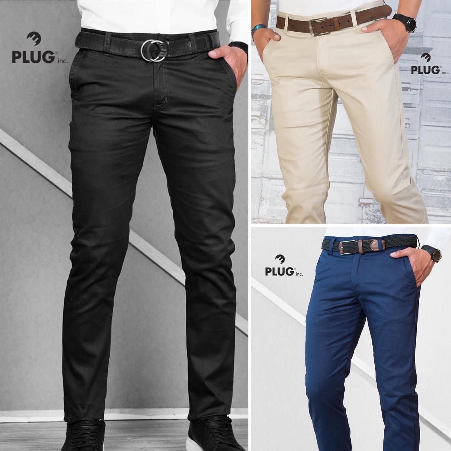 Pantalon En Drill Para Caballero H4
