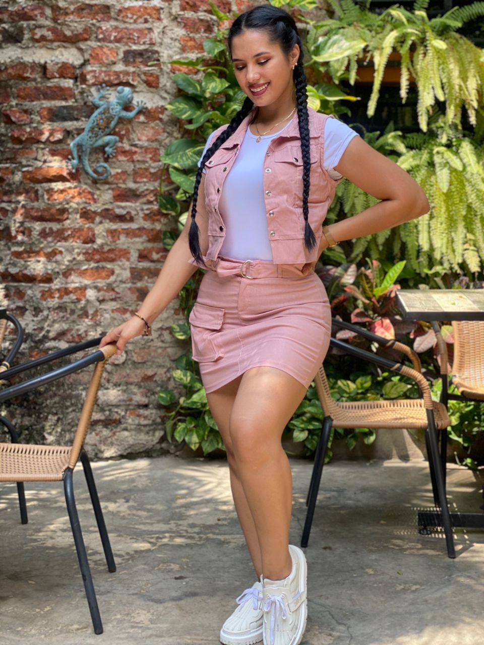 Conjunto 3 Piezas Para Chaleco Y Falda 2082